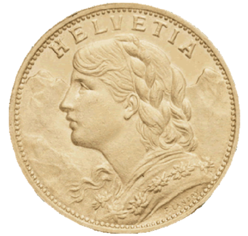 20 Francs Suisse Vreneli