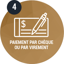 Paiement par chèque ou par virement