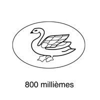 poinçon cygne argent 800 milliènes